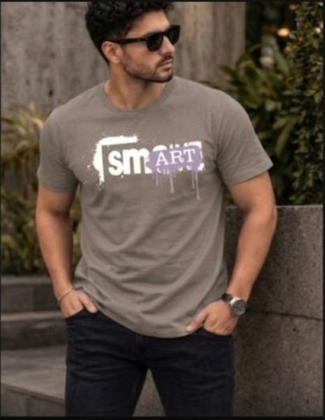 THE SMART ART TEE- GREY MELANGE